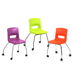 Krzesło szkolne na kółkach Postura+
