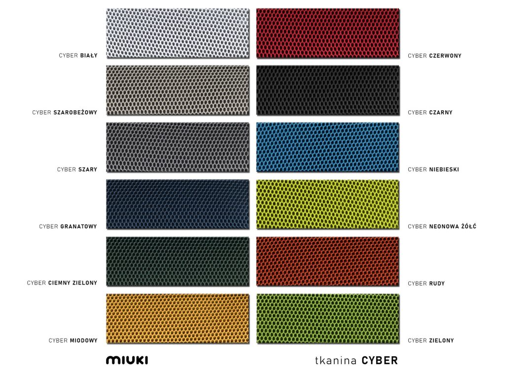 kolory tkaniny cyber